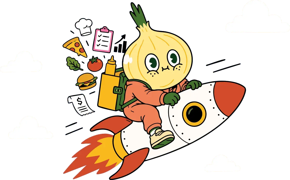 Mascote da Alô Chefia em um foguete